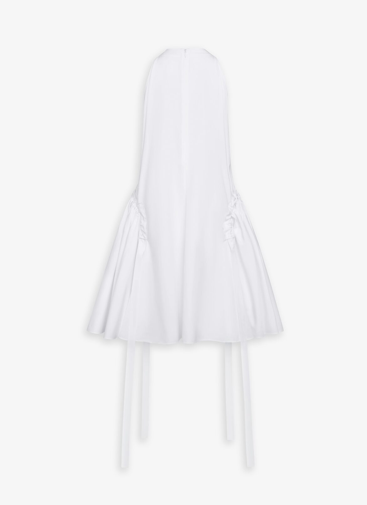 A-LINE DRESS IN COTTON POPLIN ALAÏA WHITE A-LINE DRESS IN COTTON POPLIN